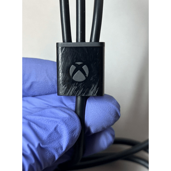 XBOX 360 AV Chord Authentic Microsoft Works Perfectly RCA Red Yellow White - Picture 5 of 6